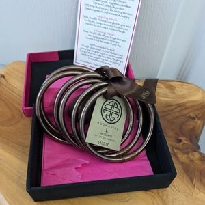 Budhagirl L Meteorite Bangle set